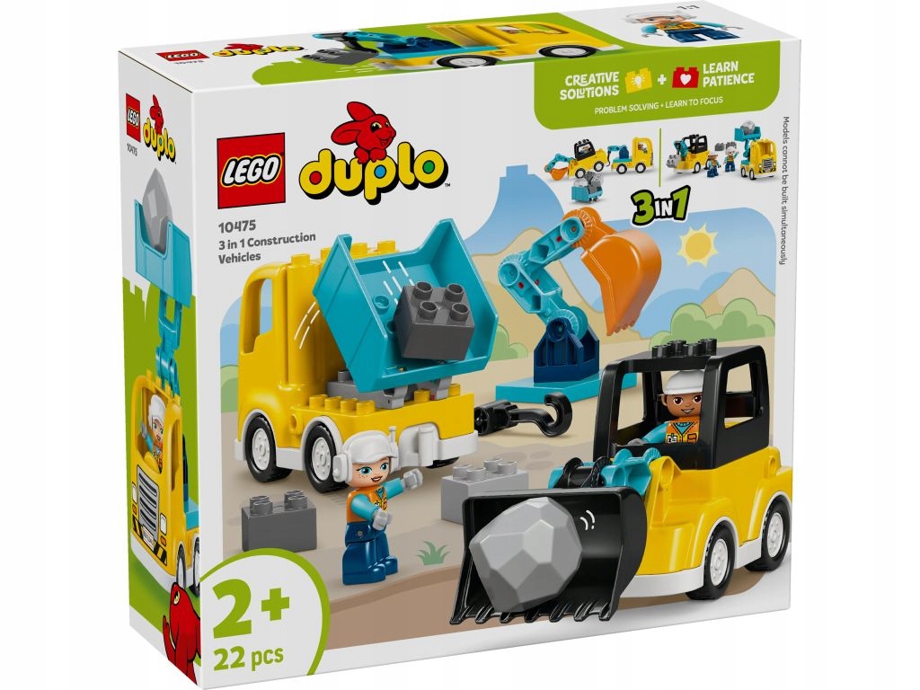 Lego 10475 Duplo Stavební stroje 3v1