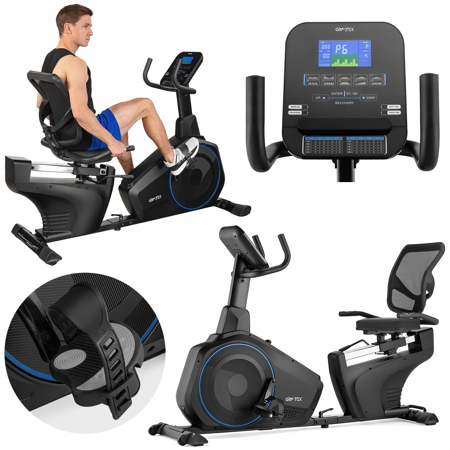 Stacionární Horizontální Magnetický Rotoped S Opěradlem XBR6000