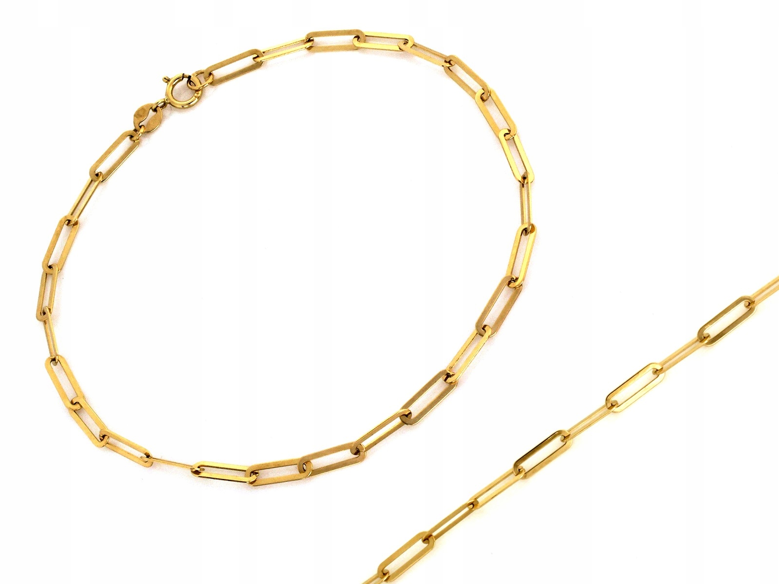 Náramek zlatý 585 řetízkový Velké články Ankier r20 módní 1.92g