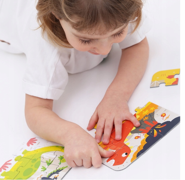 PUZZLE CzuCzu Układam DINOZAURY UKŁADANKA 45el. 3+ Liczba elementów 45
