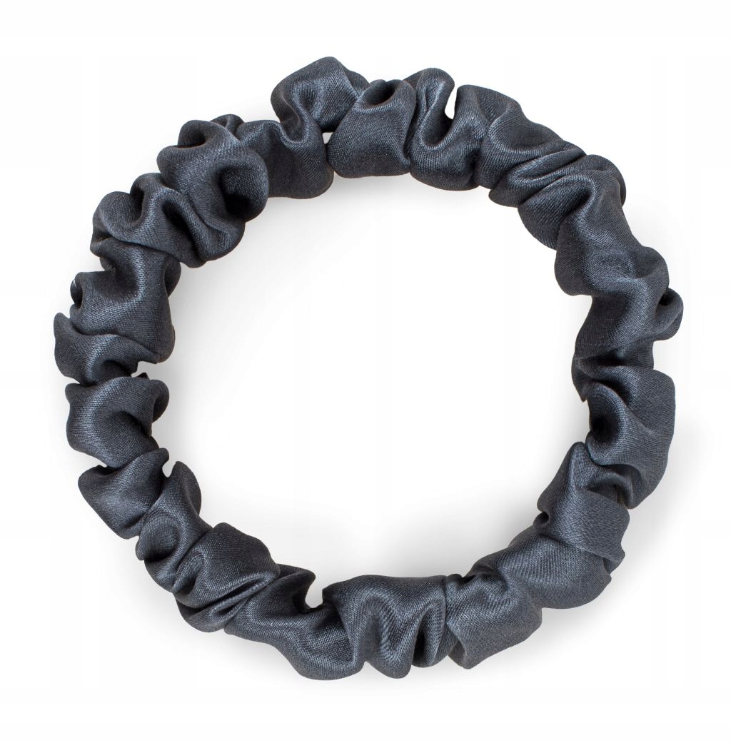 

Jedwabna gumka do włosów 100% jedwab szara S