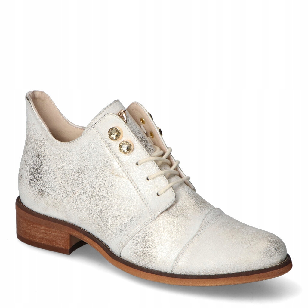 Kotníkové Boty Damiss DS-896 zlaté barvy s popruhy 38