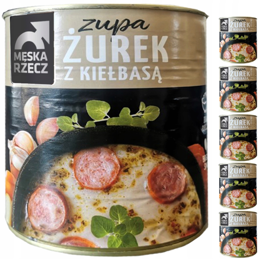 Levně Pánská Věc Polévka Žurek S Klobásou hotové jídlo 6x830g svařák