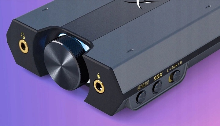 ZEWNĘTRZNA KARTA DŹWIĘKOWA CREATIVE SOUND BLASTER X G6 DAC 5.1/7 32-BIT Interfejs USB