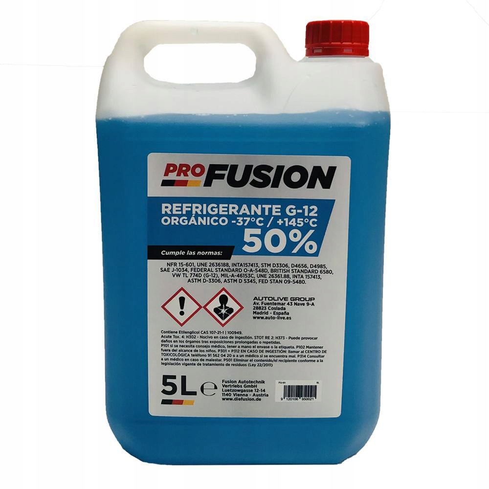 

Płyn do chłodnic Profusion G-12, -37C,NIEBIESKI 5L