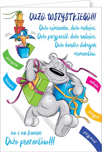 

Kartki pocztowe składane żartobliwe wesołe Happy11