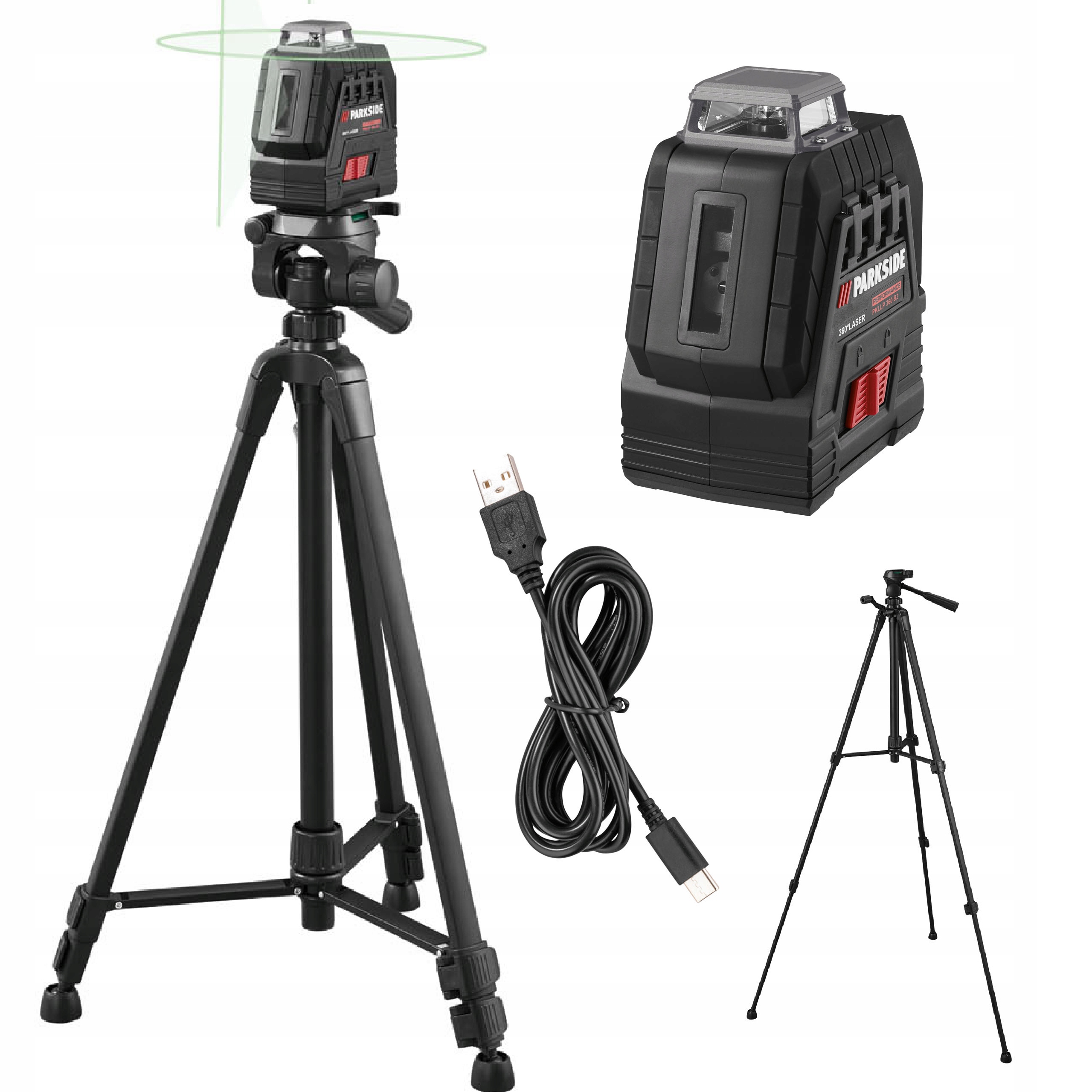 

Parkside Performance laser krzyżowy ze statywem