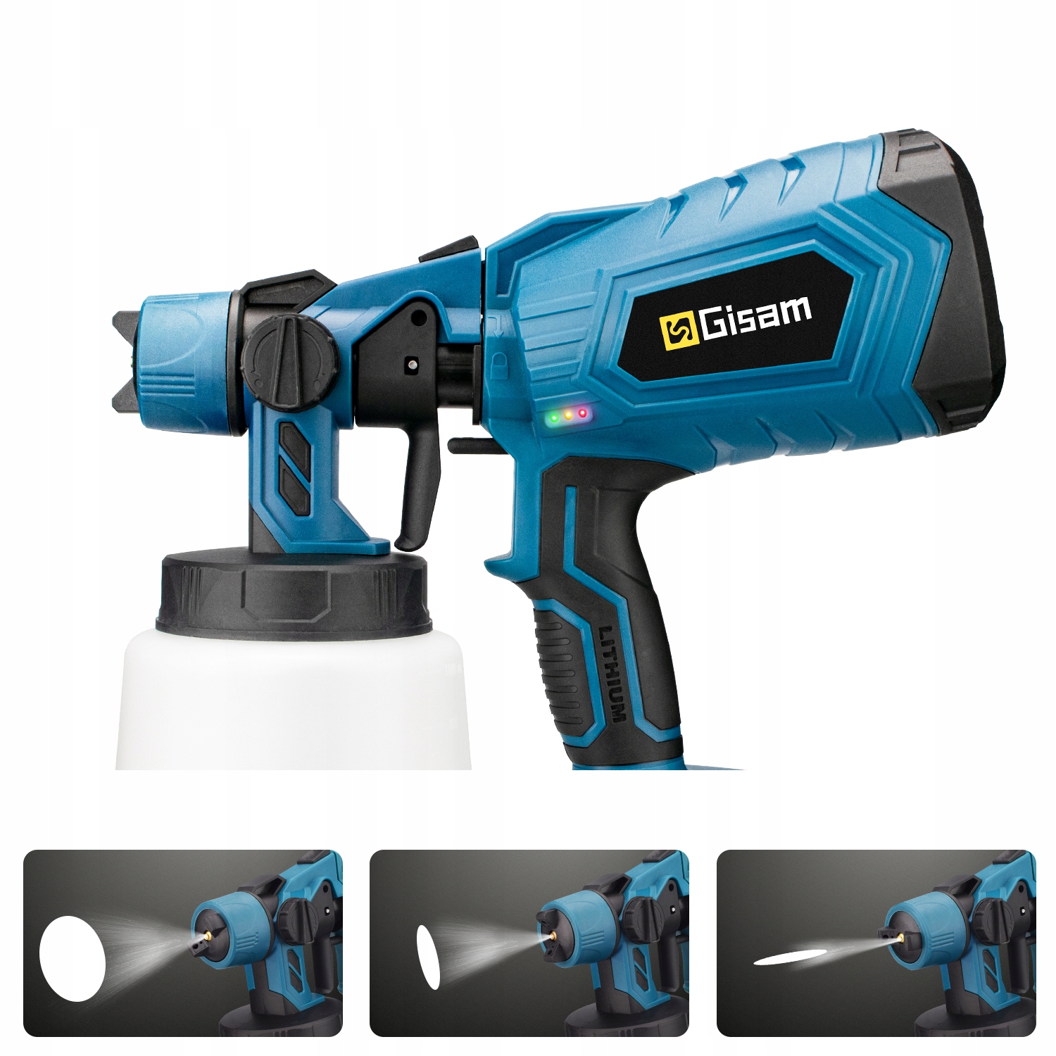 Pistolet do malowania natryskowego 1000 ml aerograf domowe narzędzie do samodzielnego malowania 2 baterie Stan opakowania oryginalne