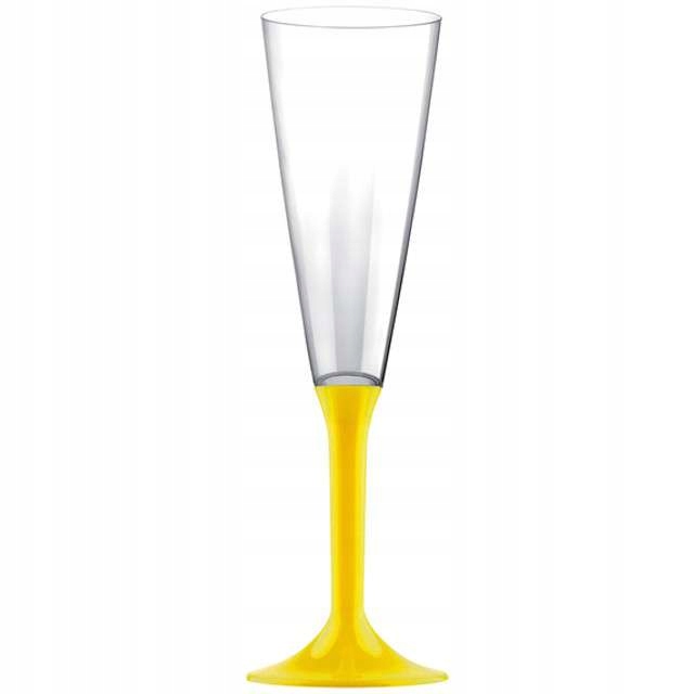 

Kieliszki plastik do Szampana żółte 160ml x10