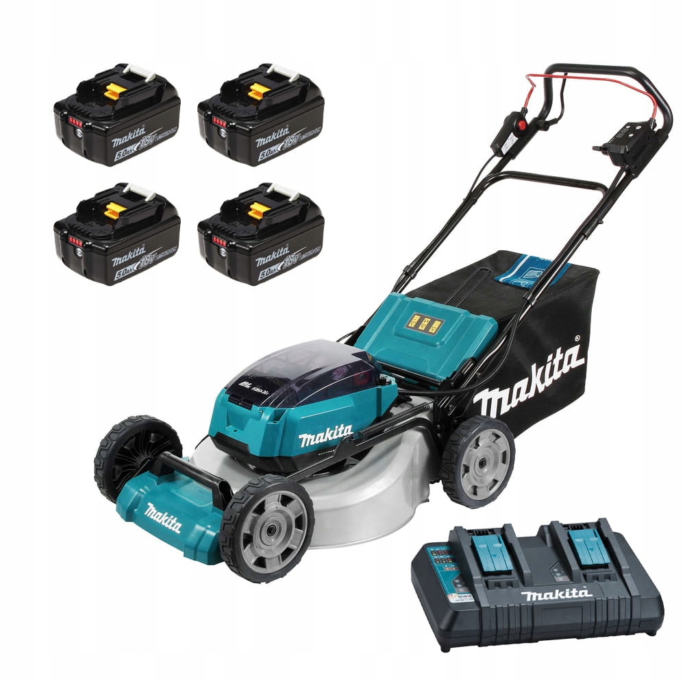 Makita DLM532PT4 Samohybná sekačka 4x5,0Ah 2x18V