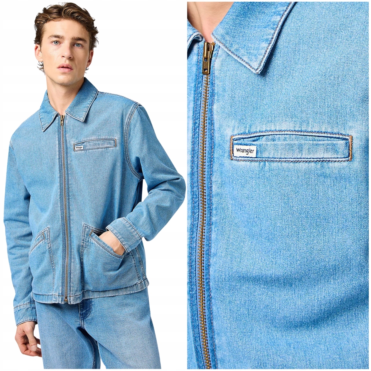 Wrangler Rodeo Utility Jacket Bohemian pánská džínová bunda katana XXL