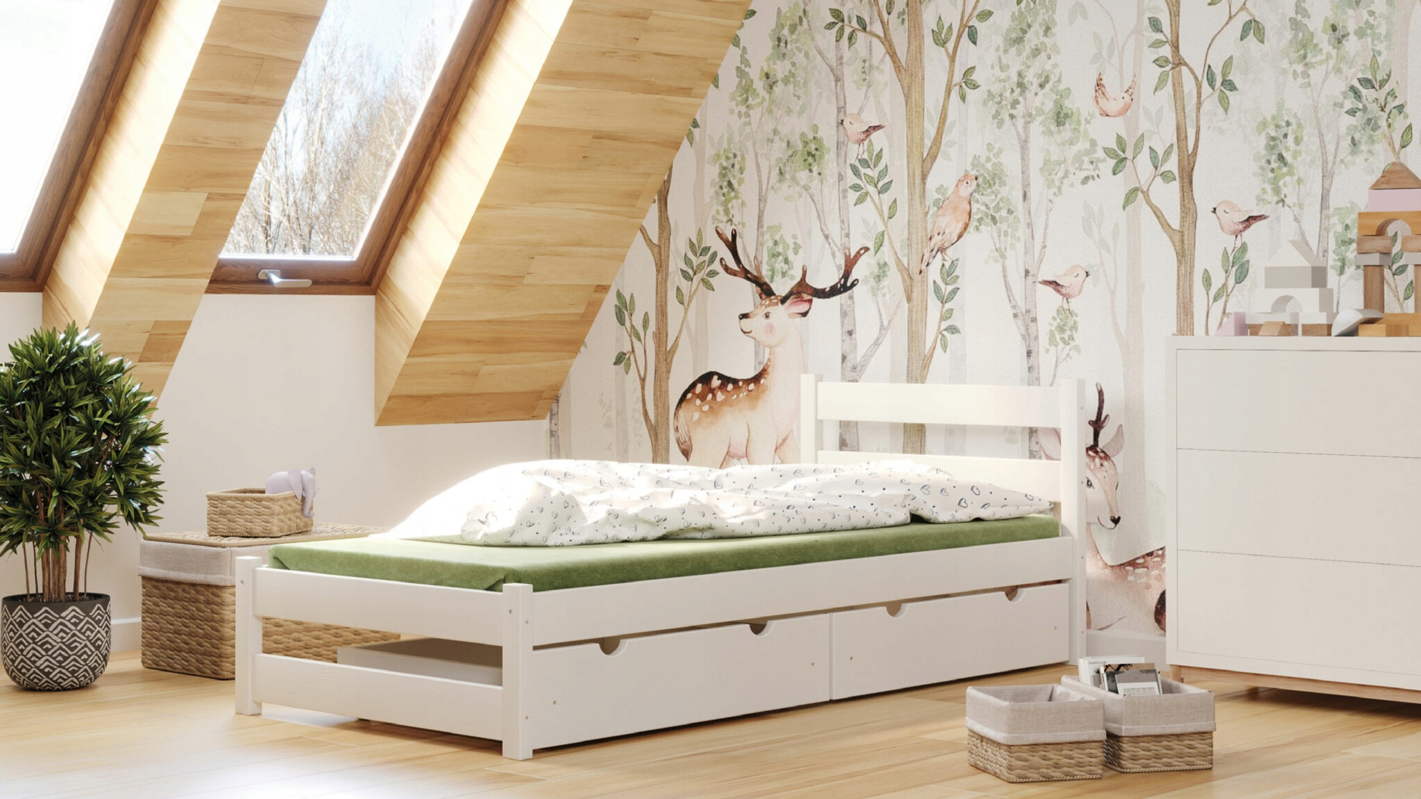 Łóżko pojedyncze ZEFIR 90x200 dla Dzieci o Wyjątkowej Trwałości PRODUCENT Kod producenta zefir-200x90