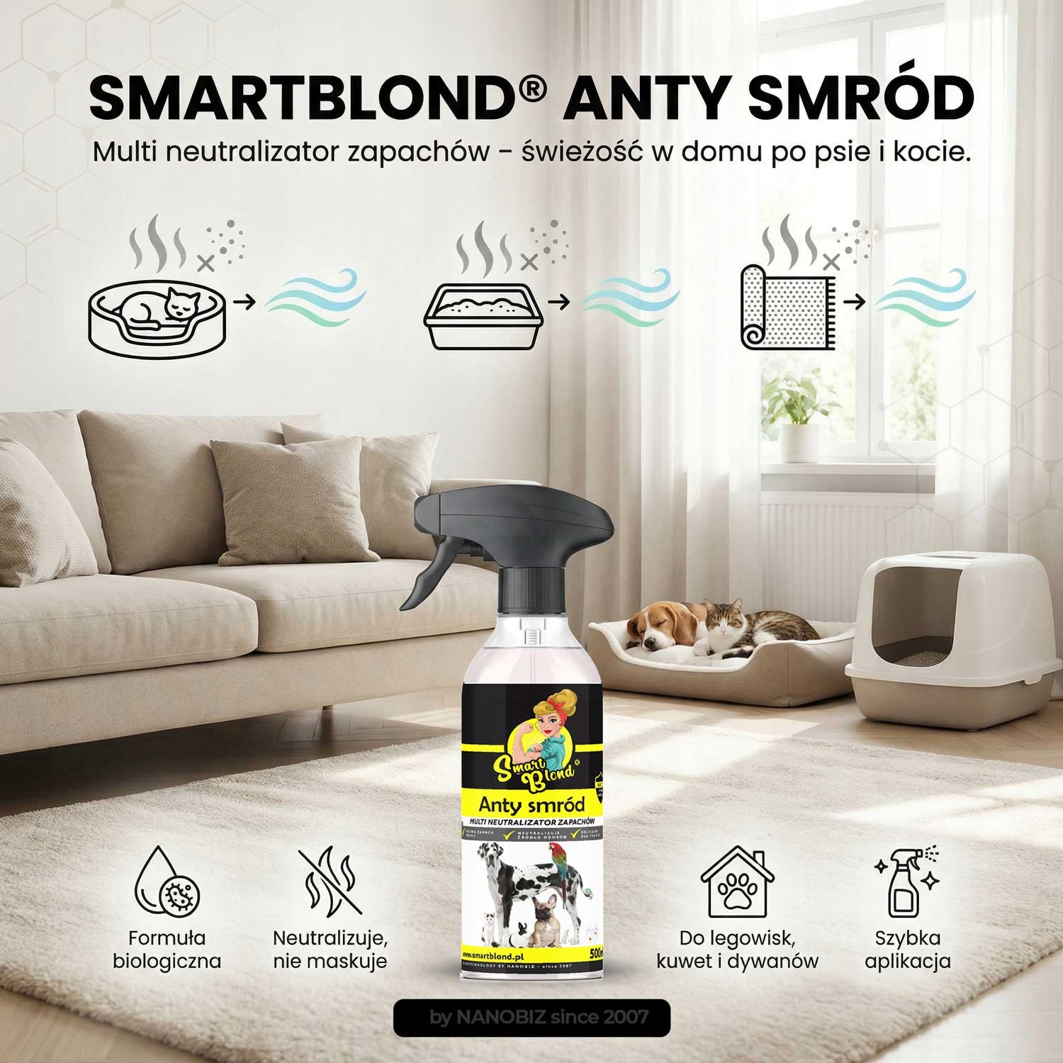 SMARTBLOND ANTI-SZAG multi szagsemlegesítő 5L Fajta szagsemlegesítők