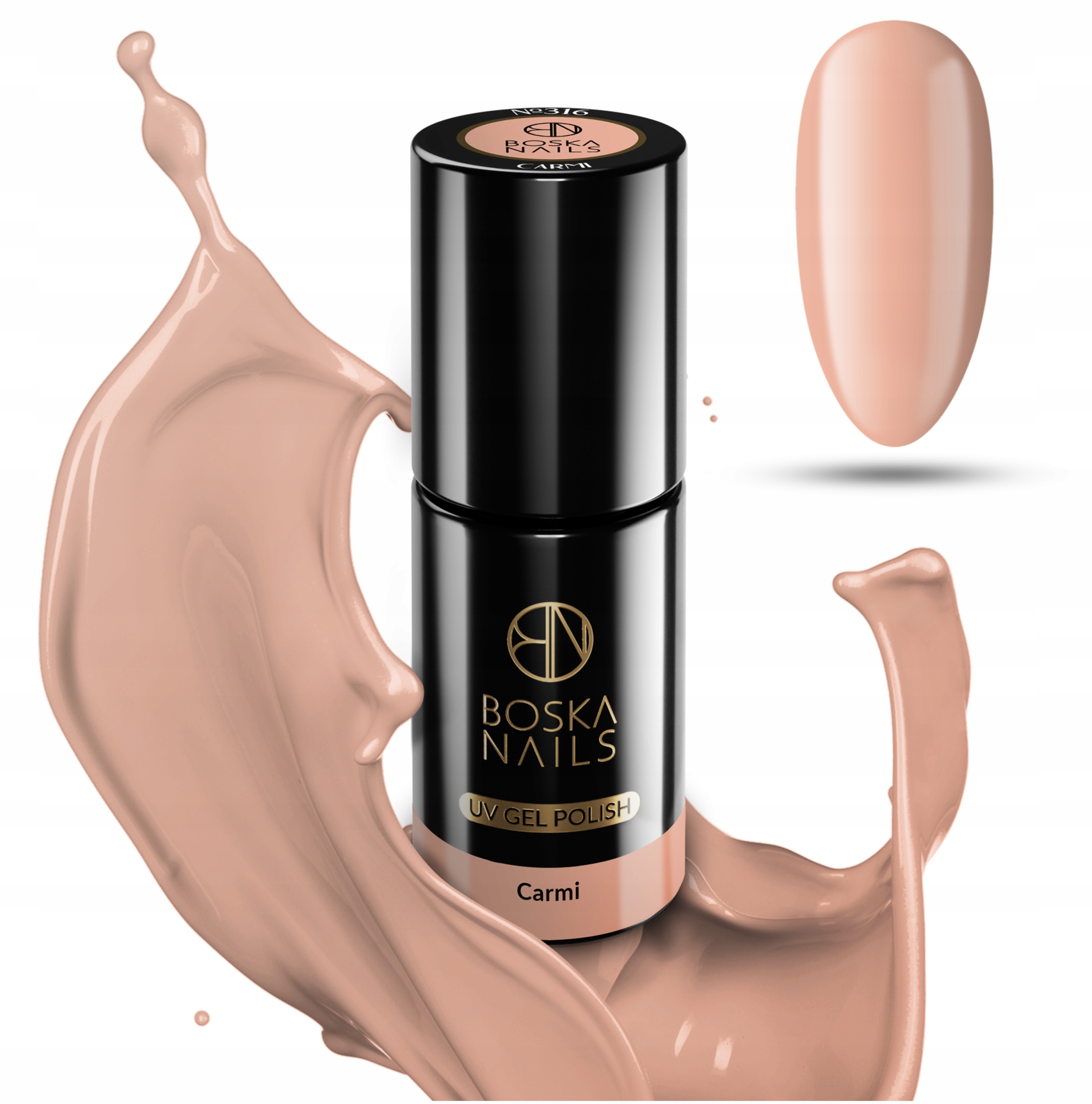 LAKIER HYBRYDOWY CIELISTE BOSKA NAILS 6 ML Właściwości do zdobień