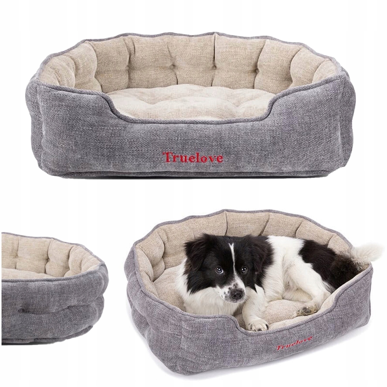 Levně Pelíšek Pro Psa Kočku S Truelove Cloud Šedé Pro Miniaturní Psy
