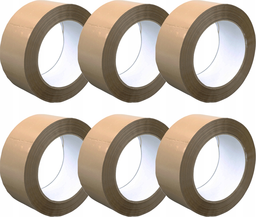 

Taśma pakowa akrylowa brązowa 48/132 6szt