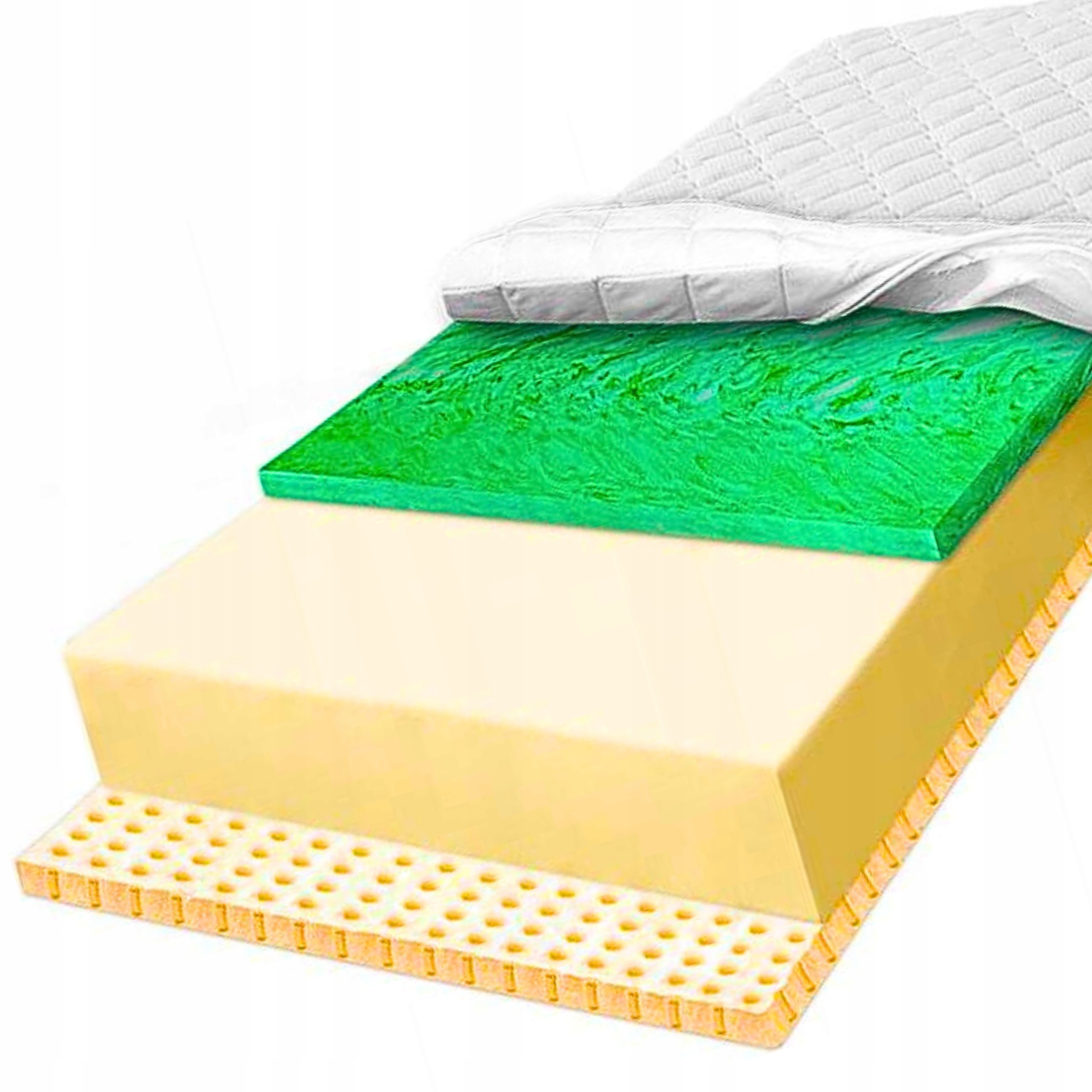 Materac piankowy 80x160 sprężysta z lateksem oddychający przewiewny 12 cm