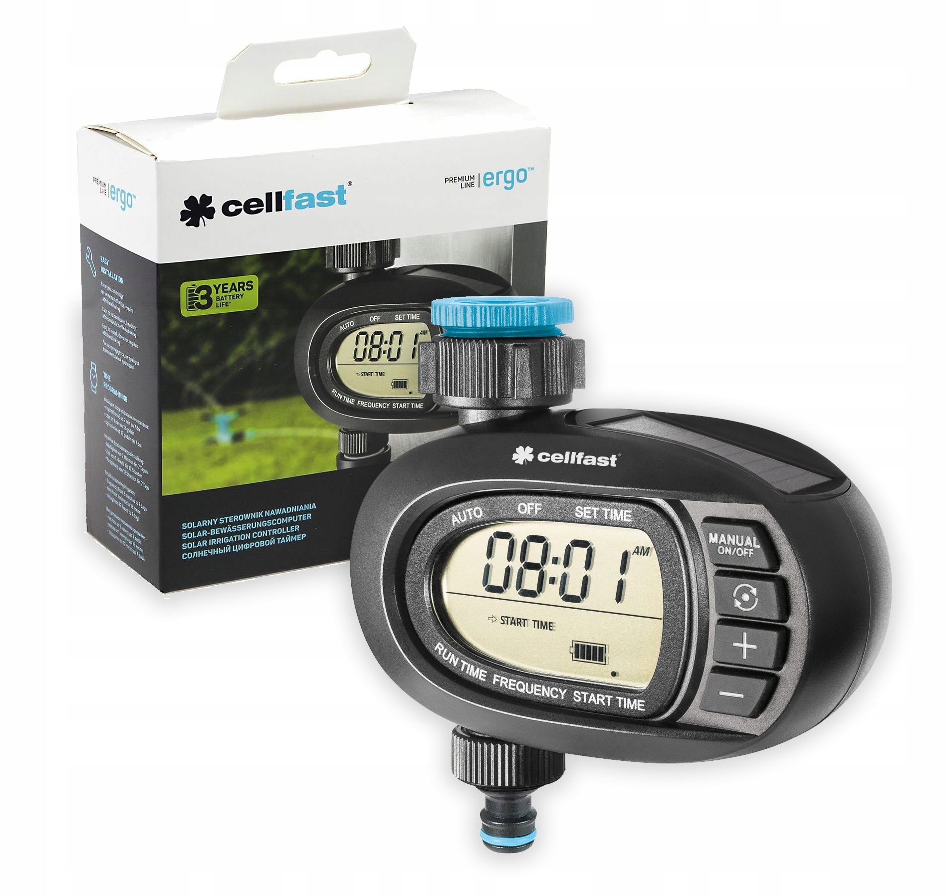 

Cellfast Ergo Solarny Sterownik Nawadniania 52-590