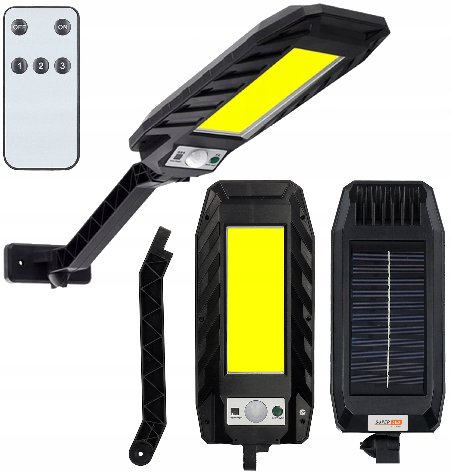 

Lampa Uliczna Solarna Led Latarnia 180 Cob Pilot