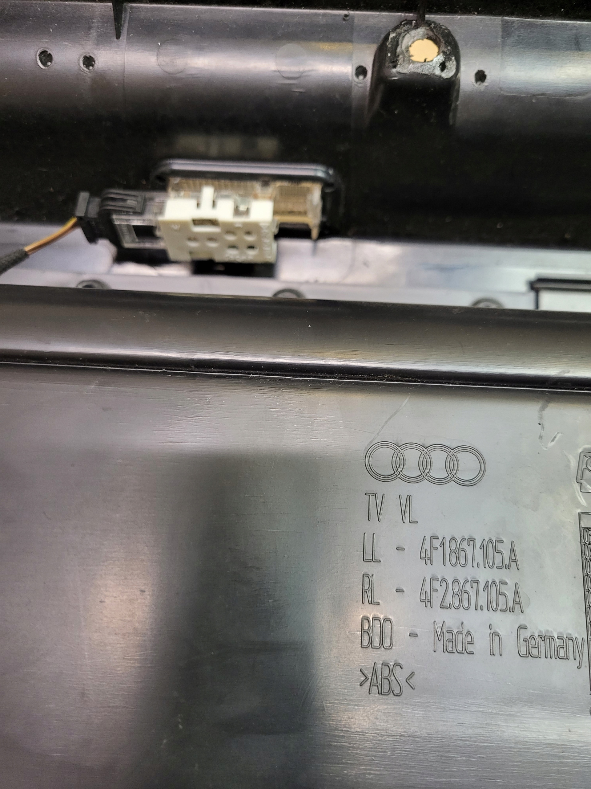 дверные карты передний левый водители led Audi A6 C6 4F oe европа