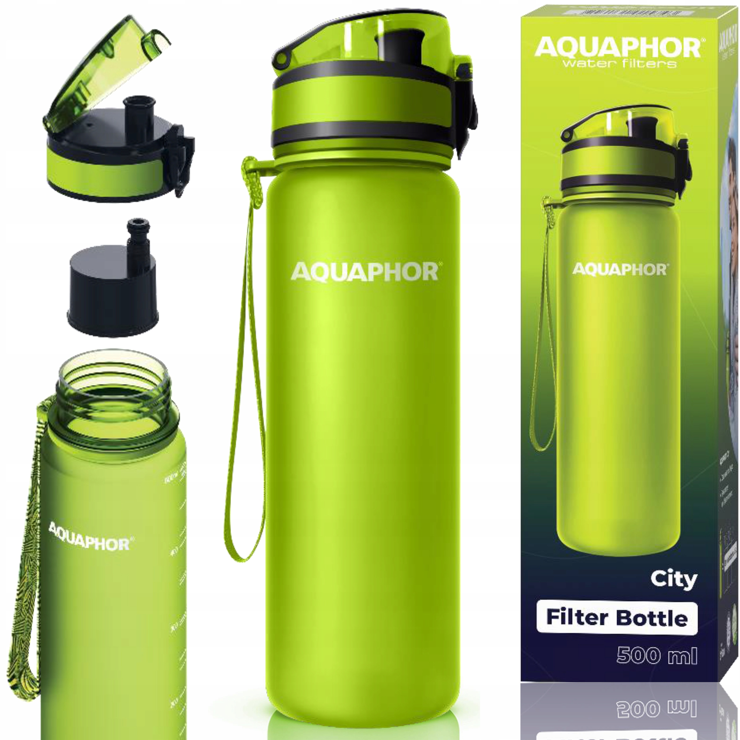 

Butelka filtrująca Aquaphor City zielona 0,5 l
