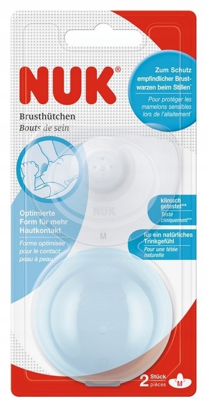 Nakładki silikonowe OSŁONKI NA SUTKI PIERSI Nuk M