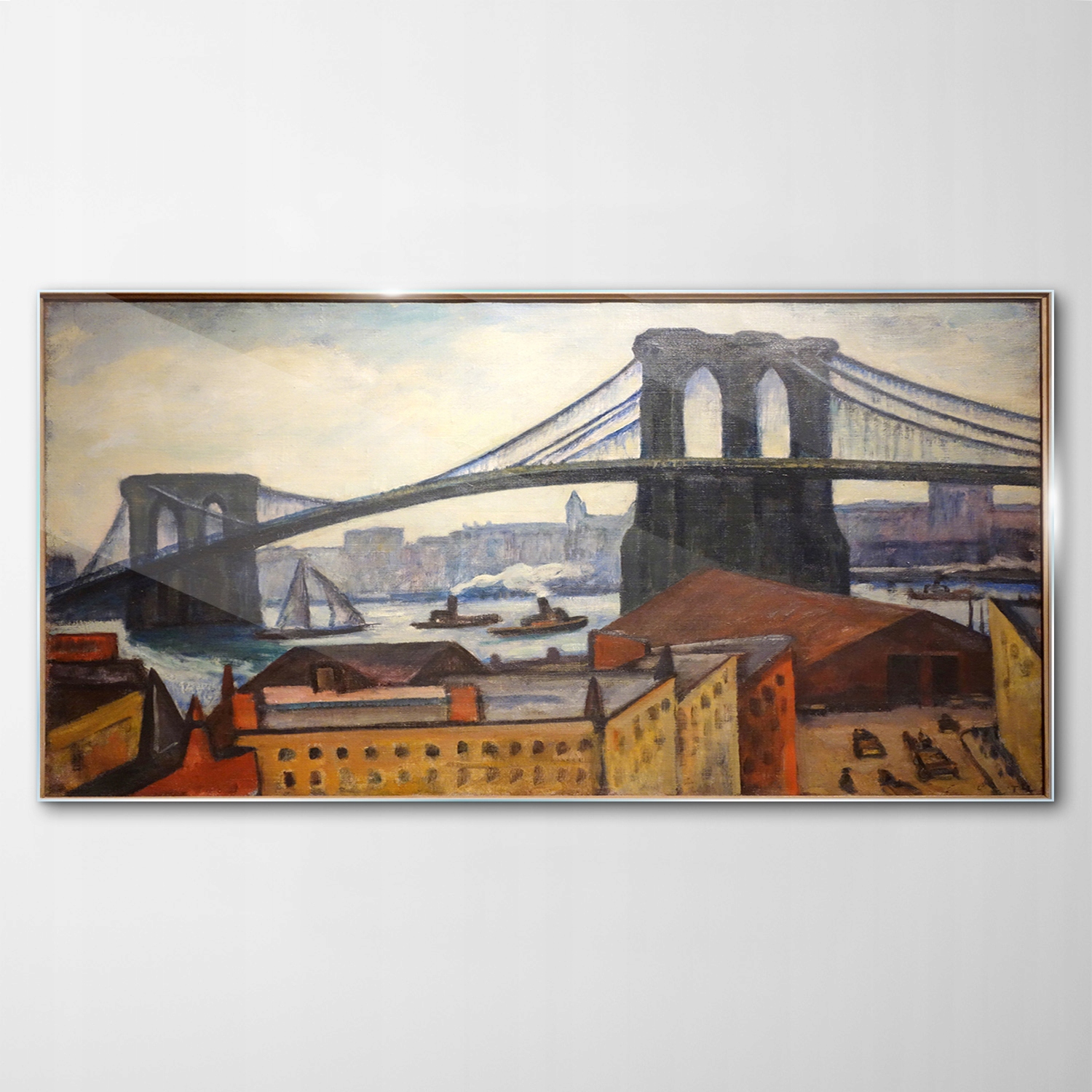 Sklenený obraz Dekor Brooklynský most Umenie 100x50