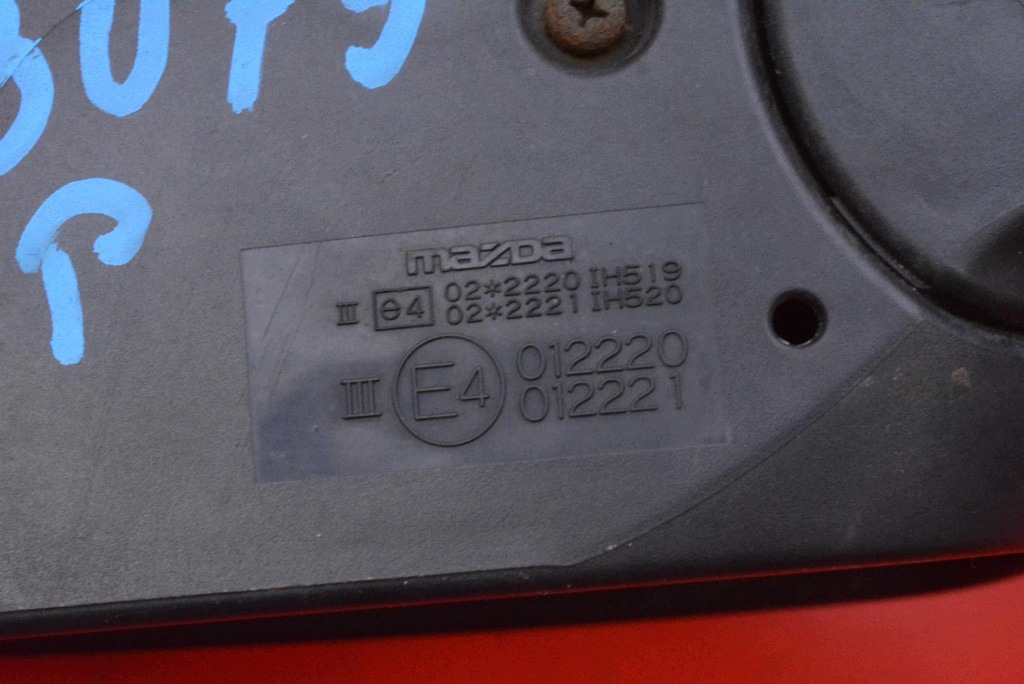 mirror right black, EU 012220 MAZDA 3 1 and BK 03-06 5 PIN