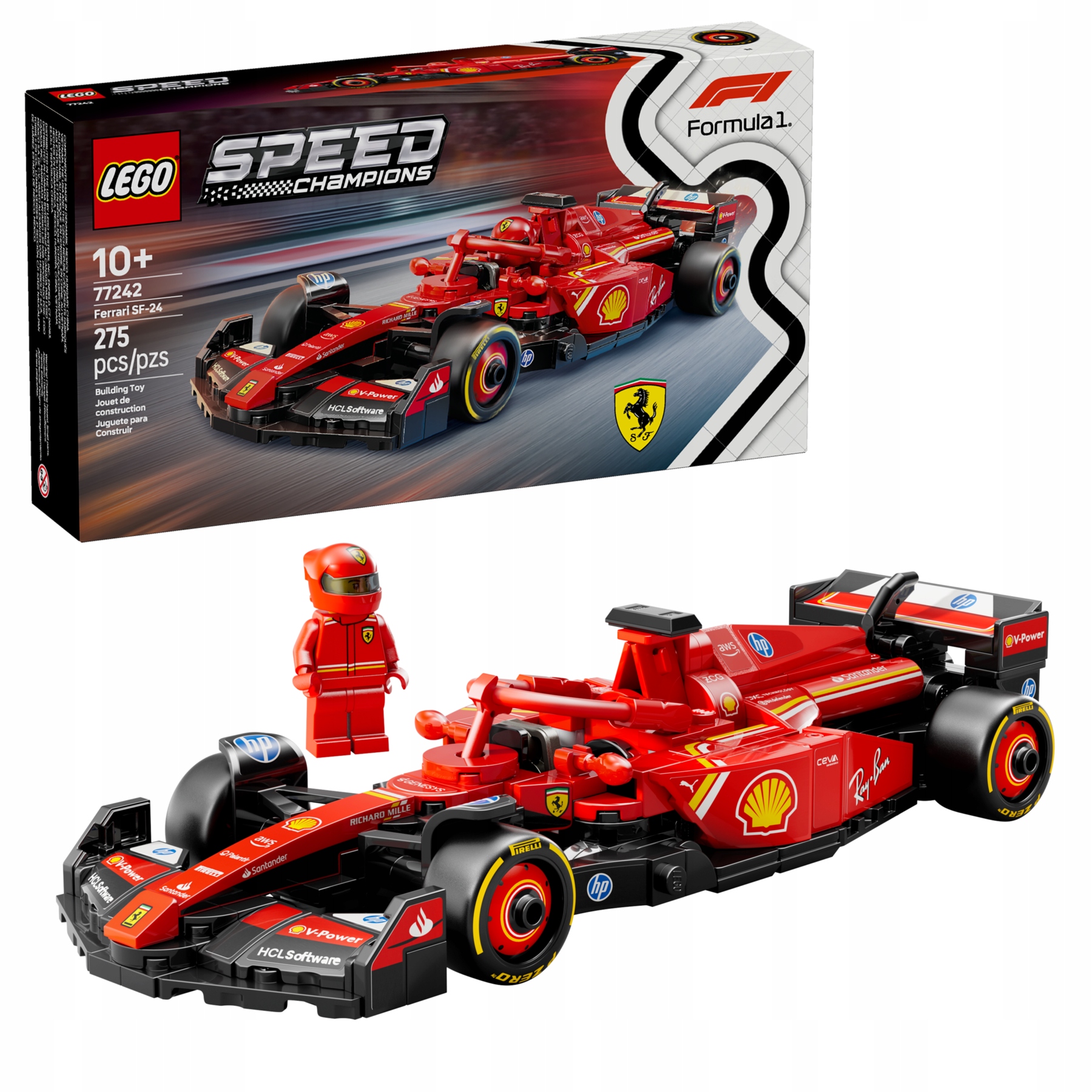 Lego Speed Champions Ferrari SF-24 F1 Formule 77242