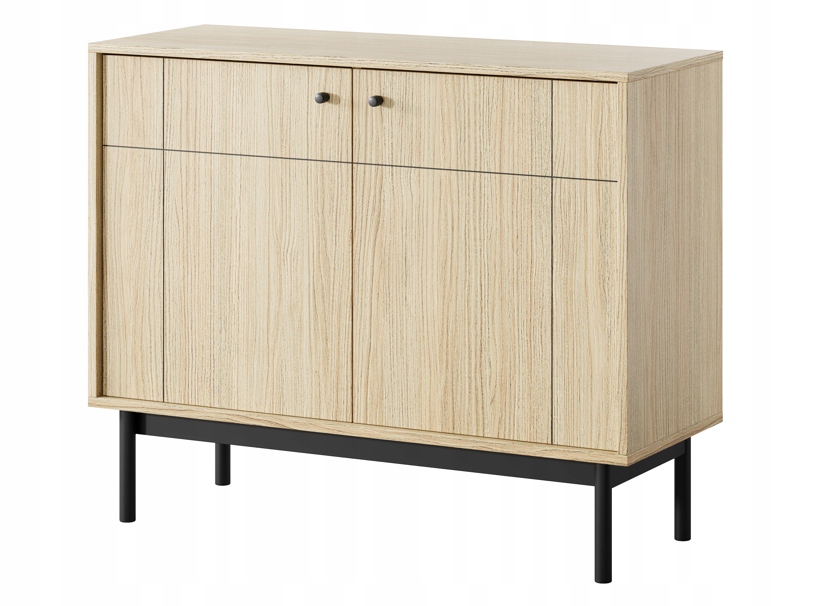 Nowoczesna Komoda 2D 103 cm Dąb Linea JAPI PS - 2 Kolory