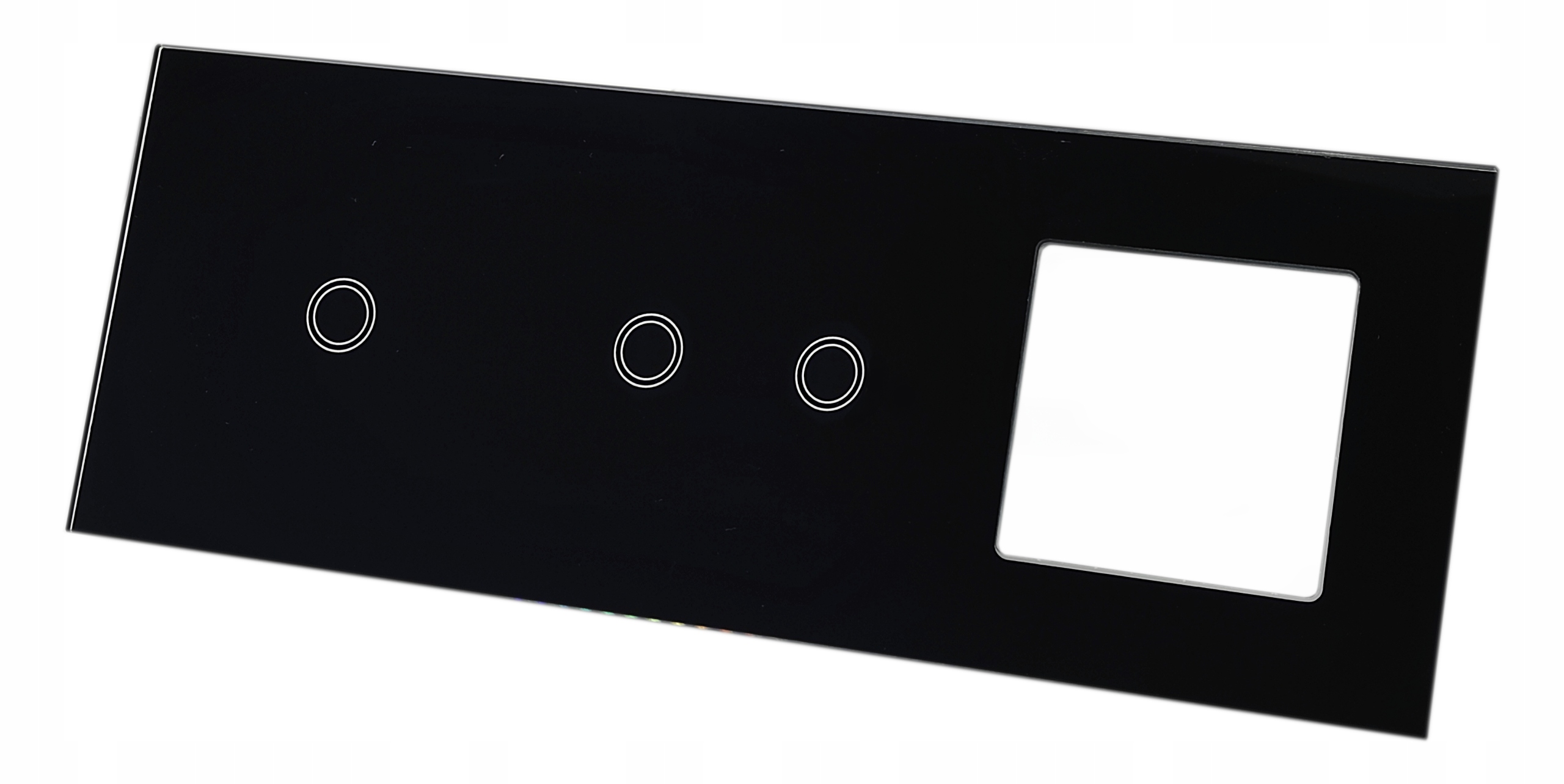 

Panel Szklany Dotykowy Włącznik Gniazdo 1+2+1G