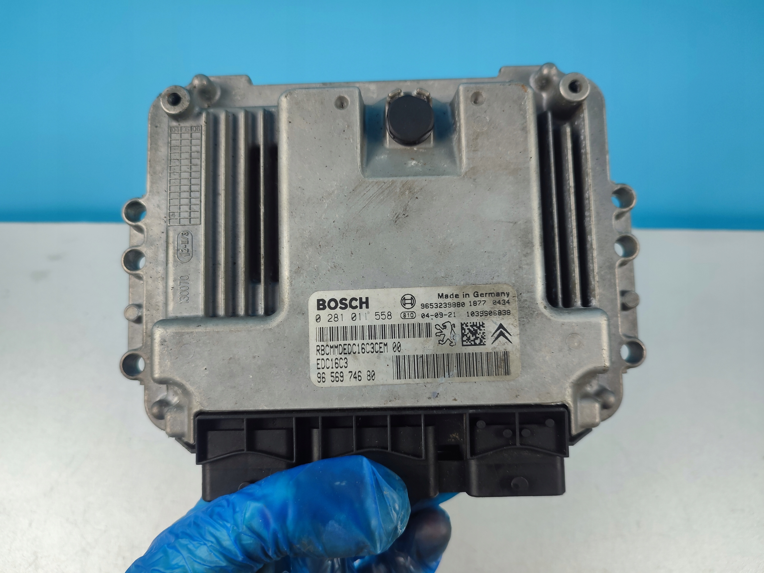 computer control unit of the engine PEUGEOT 307 9656974680