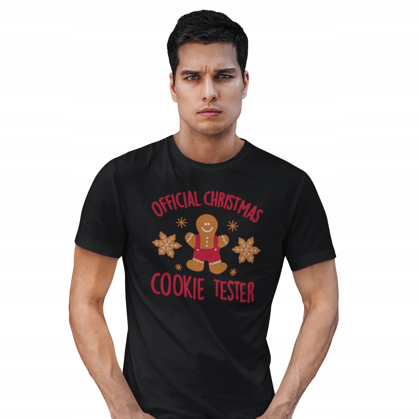 

T-shirt Koszulka męska Czarna Na Święta