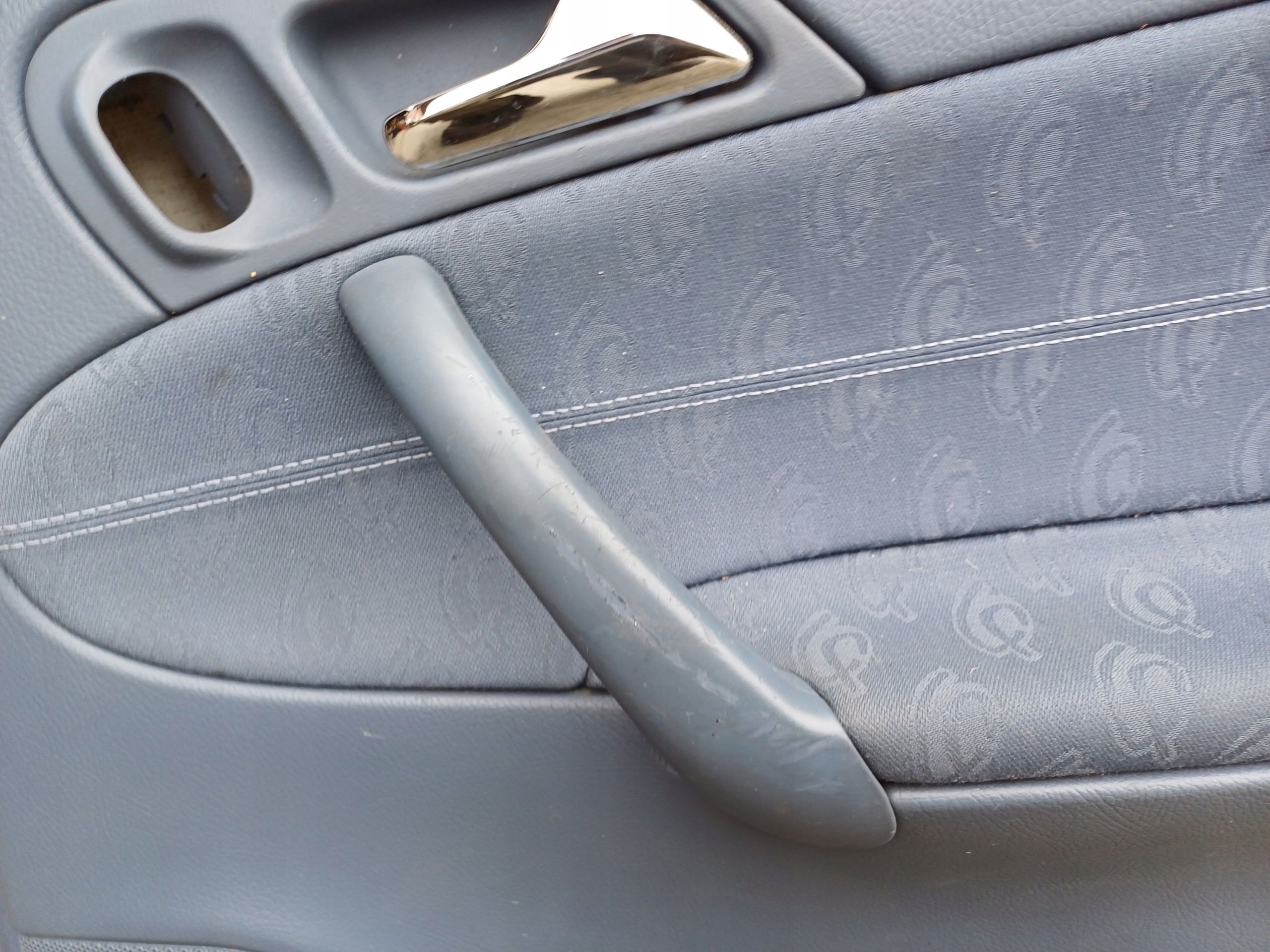 MERCEDES W203 side upholstery right rear part blue