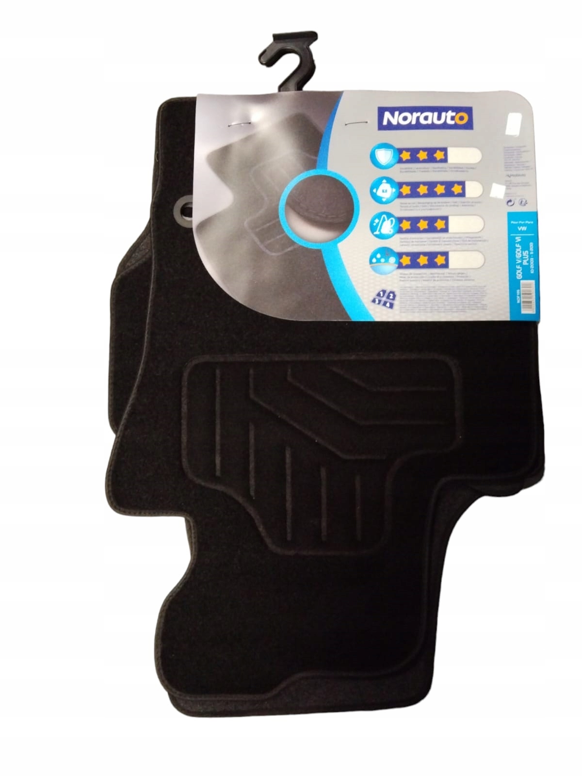 Dywaniki welurowe Norauto Vw Golf V/golf VI Plus 2003-2013