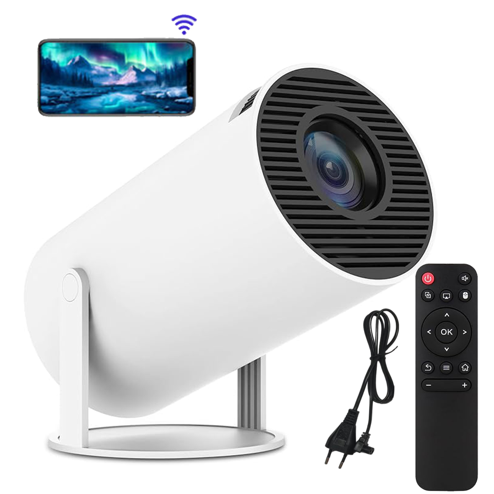 Projektor Android Tv Wifi Mini 1080P Přenosný Otočný Reproduktor
