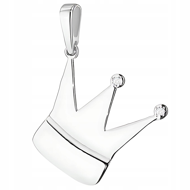 Zlatý Přívěsek pr. 585 Koruna s Brilianty 0,01 ct