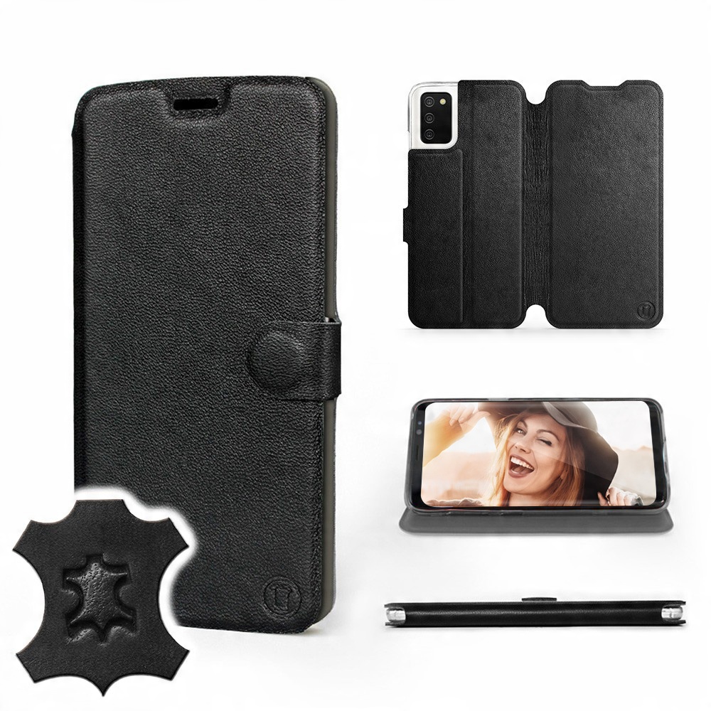 

Etui Mobiwear do Samsung Galaxy A02S - Black Leath
