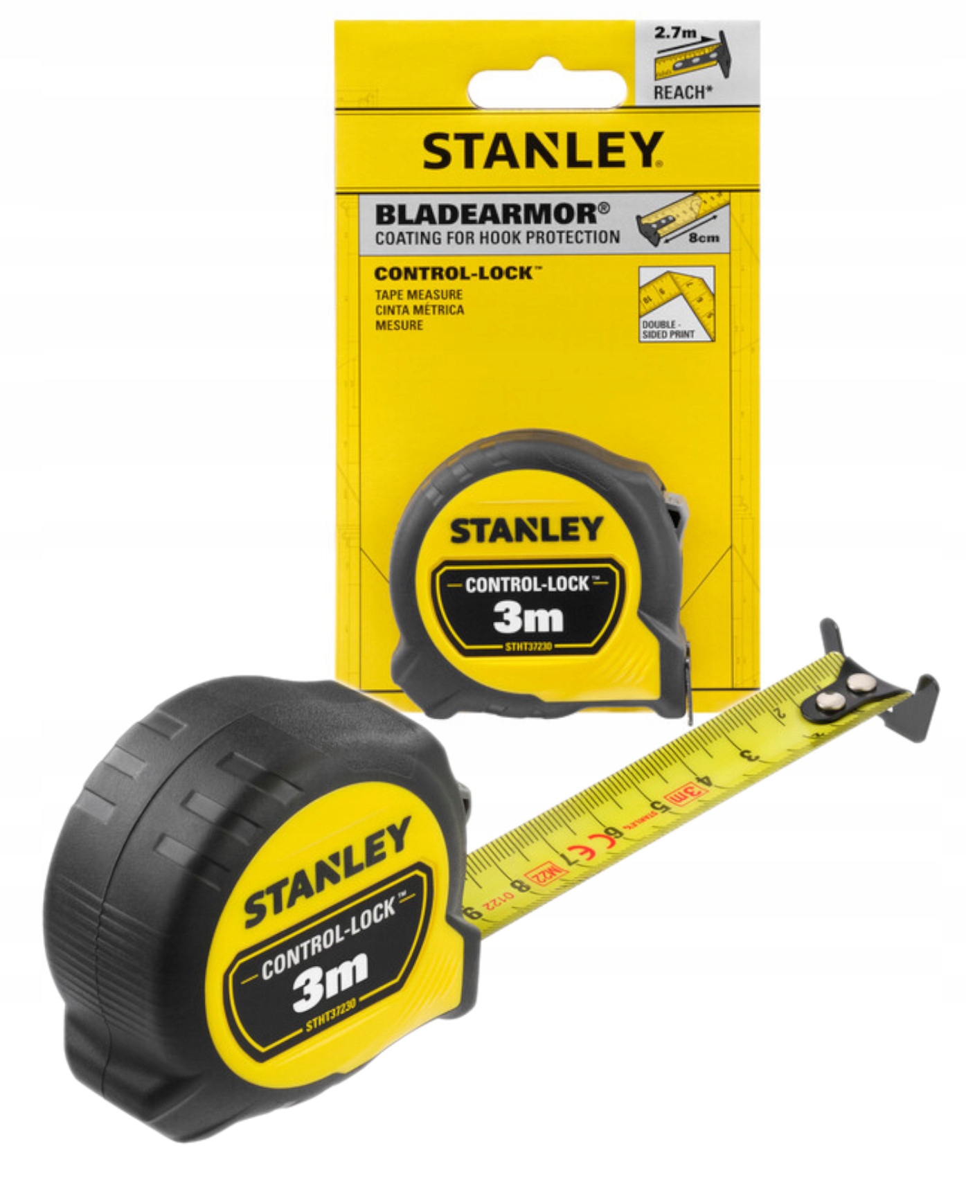 Stanley Miara Control-lock 3m Dwustronna Taśma STHT37230