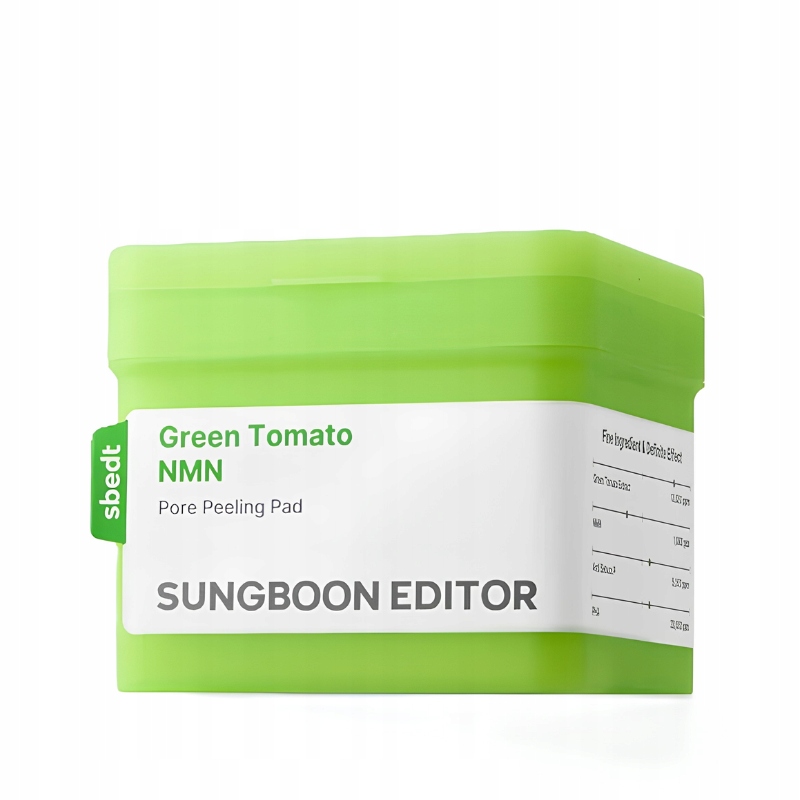Sungboon Editor – Green Tomato Nmn Pore Peeling Pad Exfoliační vločky
