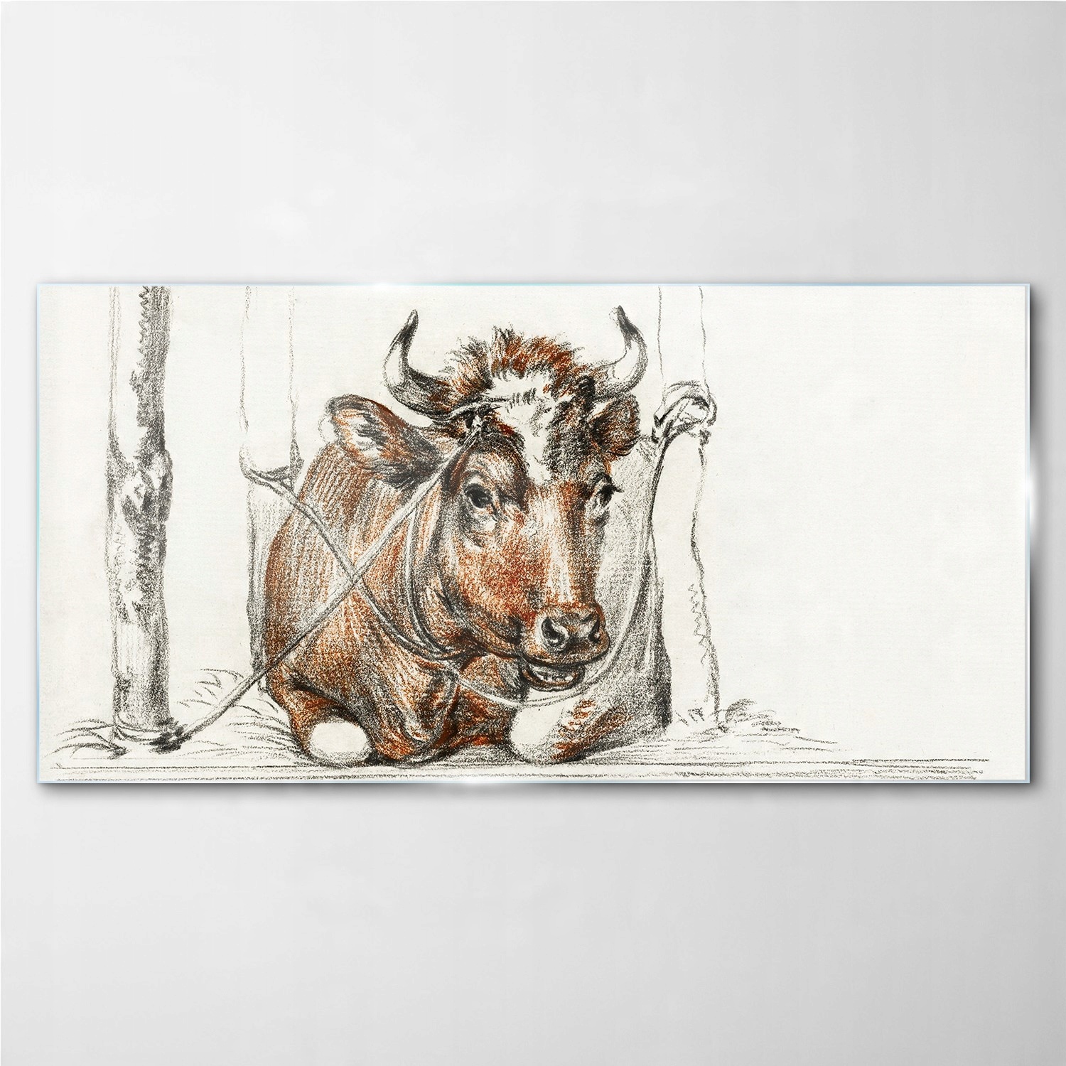 

Fotoobraz szklany na ścianę Drzewa krowa 100x50 cm