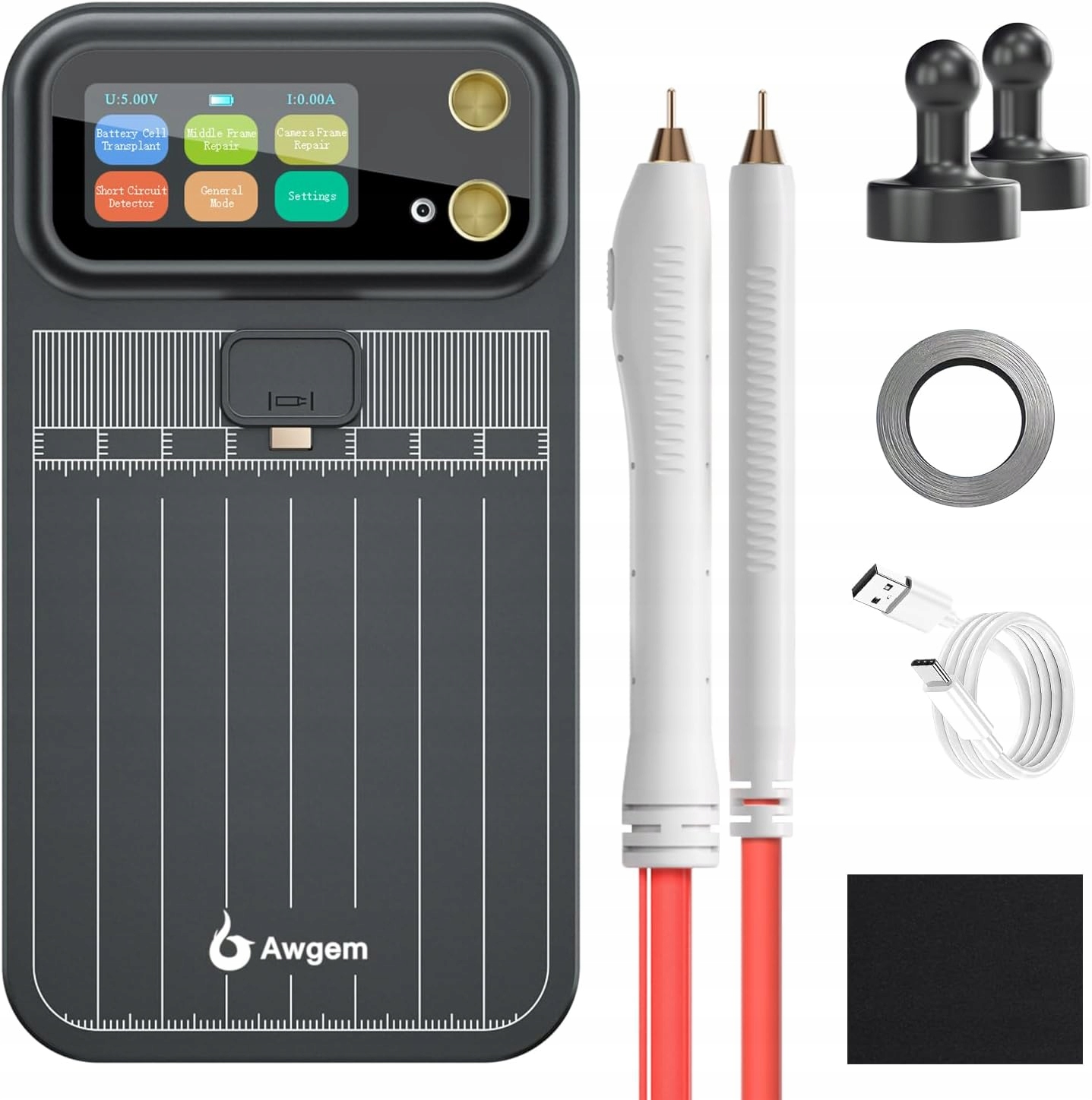Bodová svářečka 5000 mAh 99 režimů pro akumulátory 18650 Awgem
