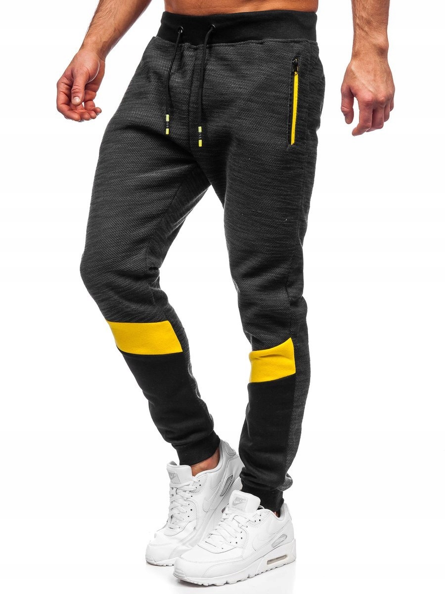 

Spodnie Męskie Dresowe Czarne K60019 DENLEY_2XL