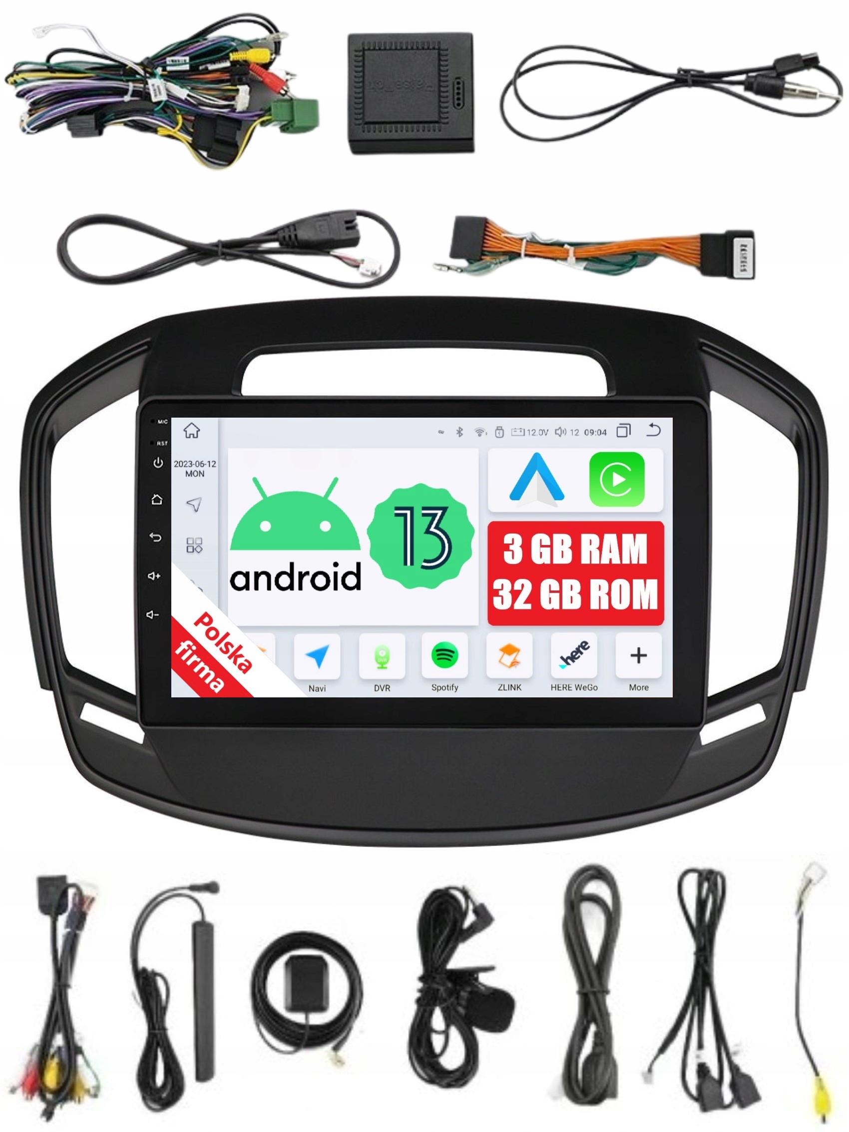 Rádio 2DIN Navigácia Android Opel Insignia A Dsp Carplay 3/32 Gb Lte