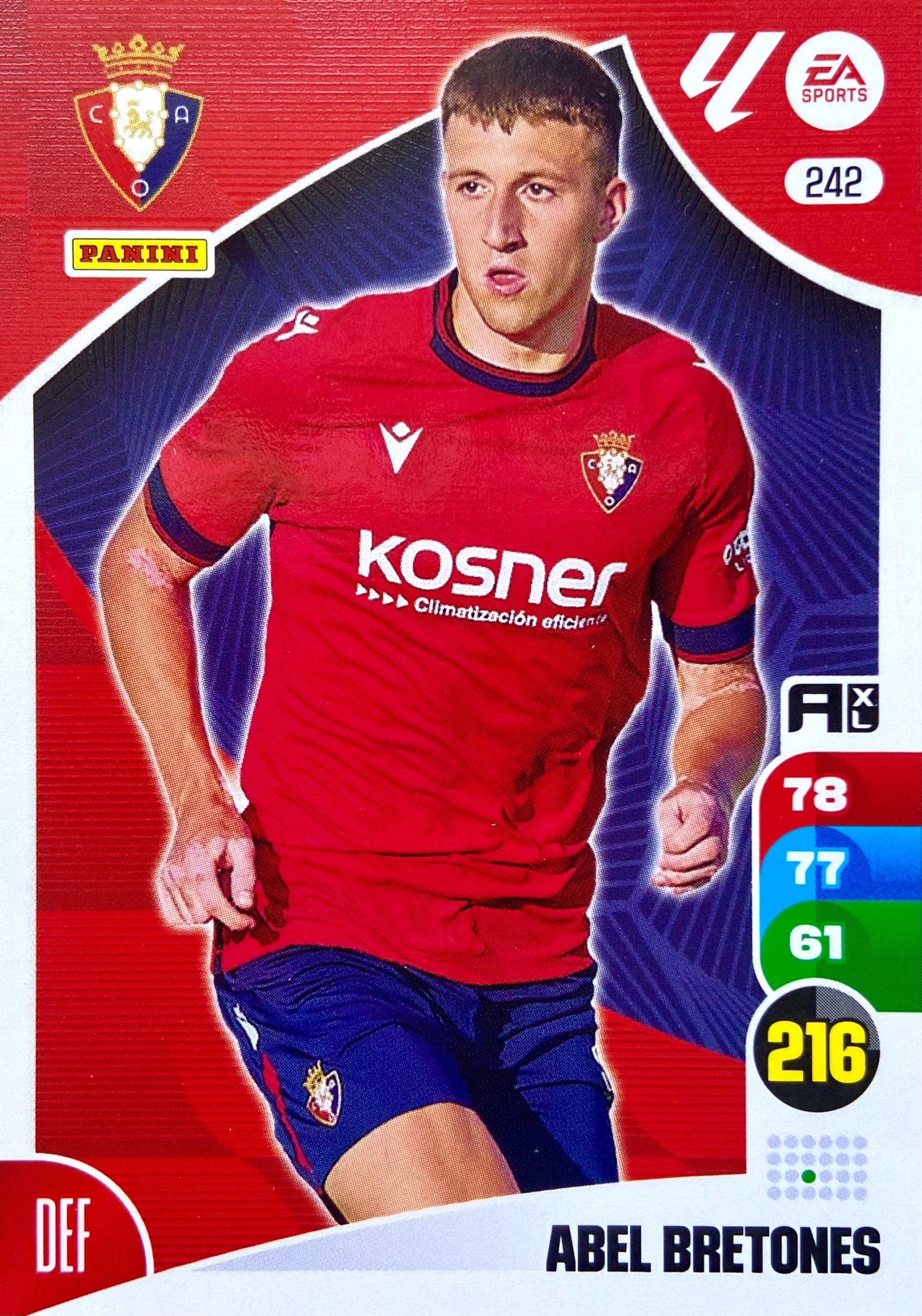 Panini La Liga 2024-25 2025 Base 242 Abel Bretones Ca Osasuna