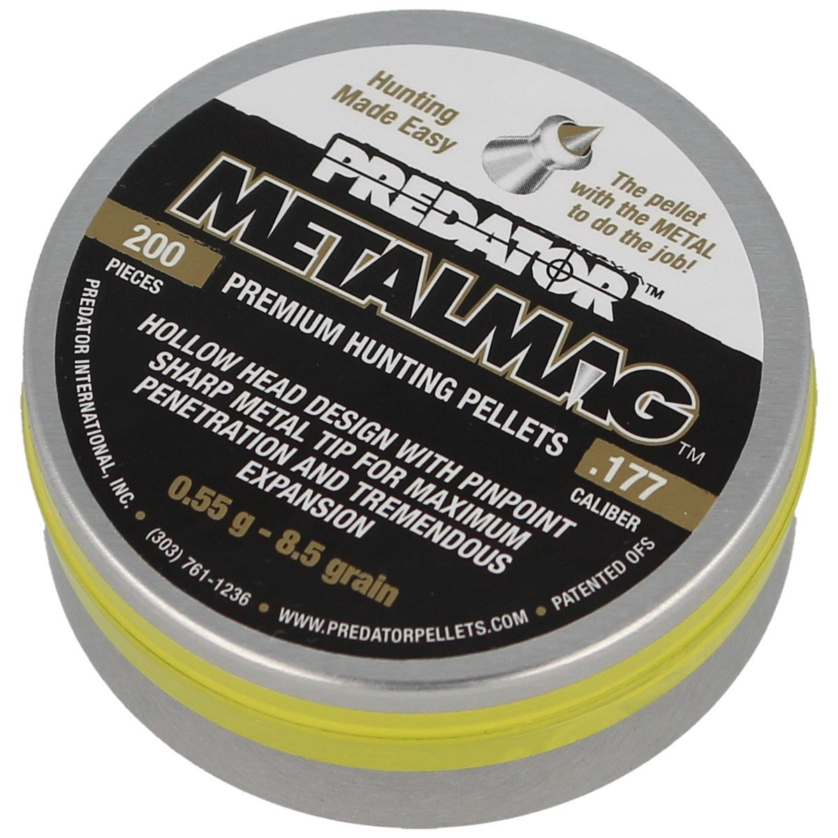 Śrut Hunter Jsb Predator Metalmag 0.55g/8.50gr Kaliber 4.5mm 200 sztuk