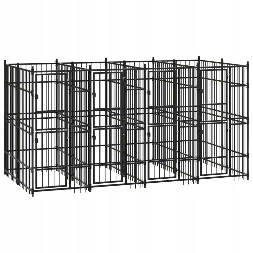 Levně Venkovní psí kotec ocel 7,37 m²