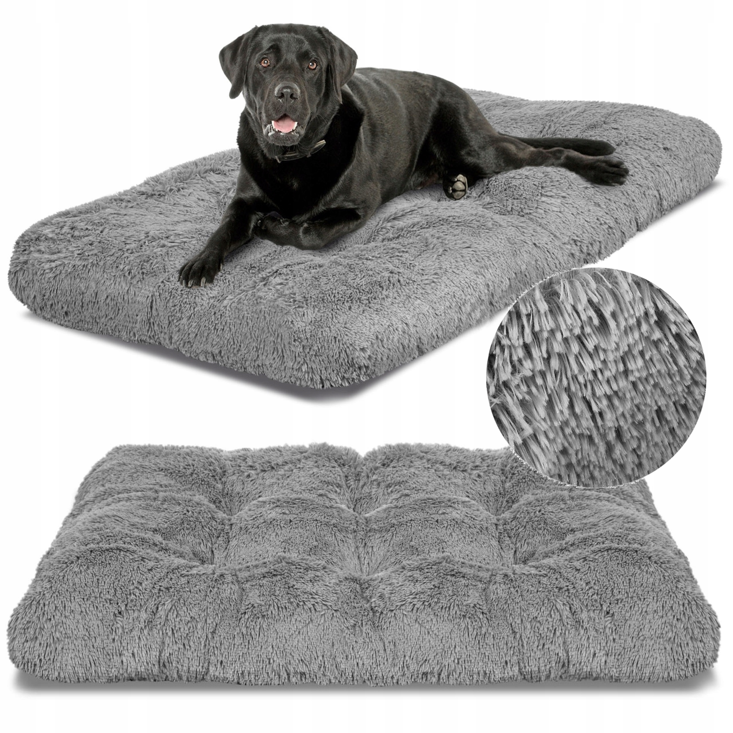 Levně Pelíšek pro psa Chlupatá Polštář Shaggy Plyšové Potah XL 130x90 cm