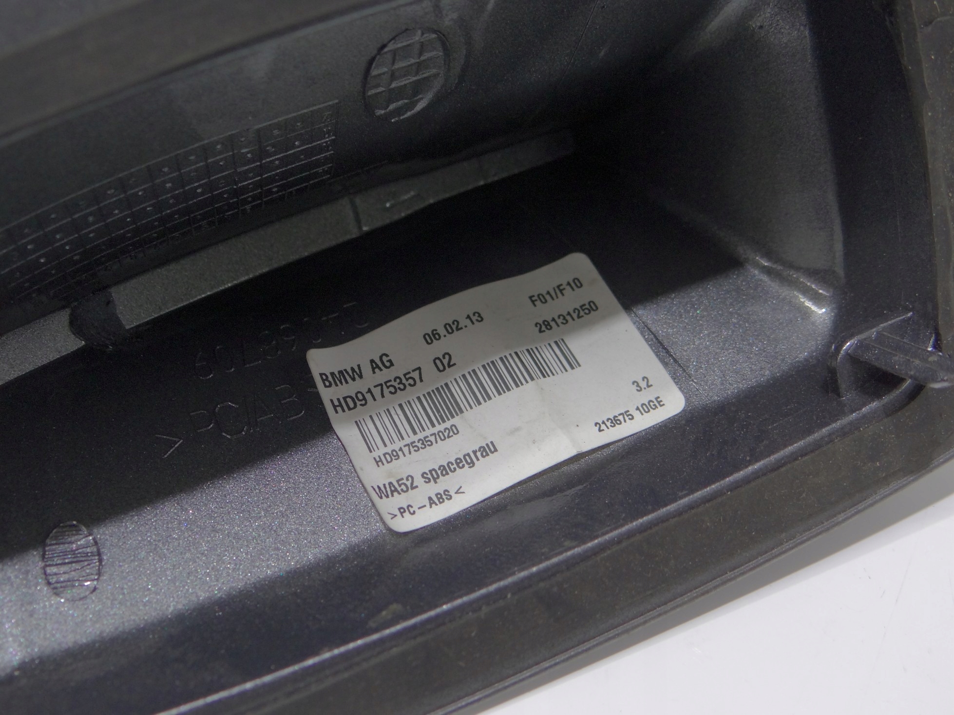REKIN PLETWA obal ANTENY BMW F10 OE 9175357 SPACEGRAU