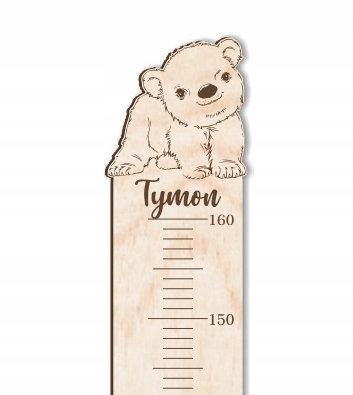 DREWNIANA MIARKA WZROSTU z imieniem dziecka Antoś Marka inny
